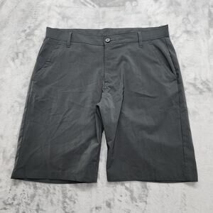 Burnside Shorts Mens 36 Gray Striped Bermuda Casual Preppy Skater Surf Outdoors